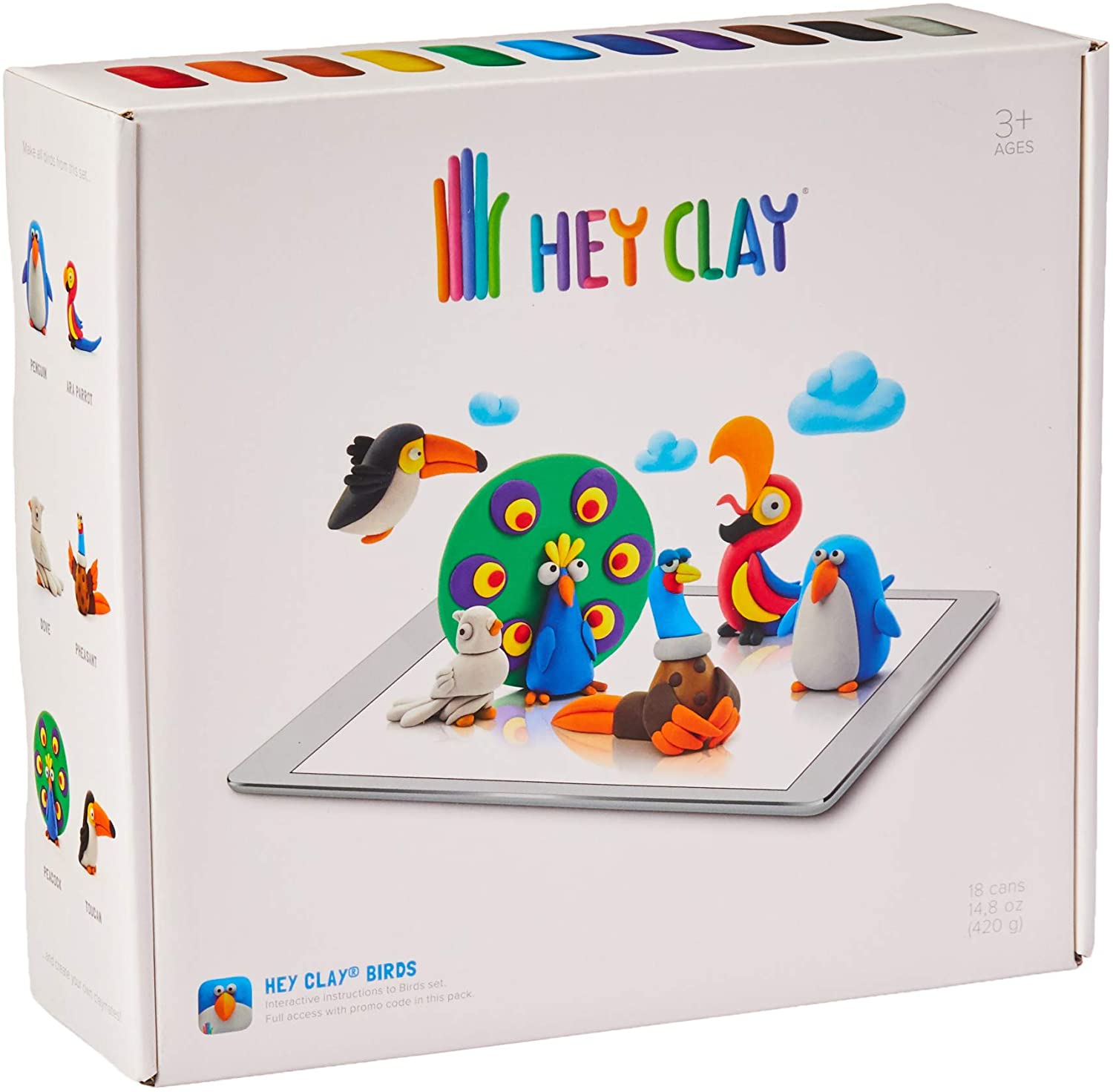 Hey Clay HEY CLAY BIRDS Oyun Hamurları ve Setleri | Milagron 