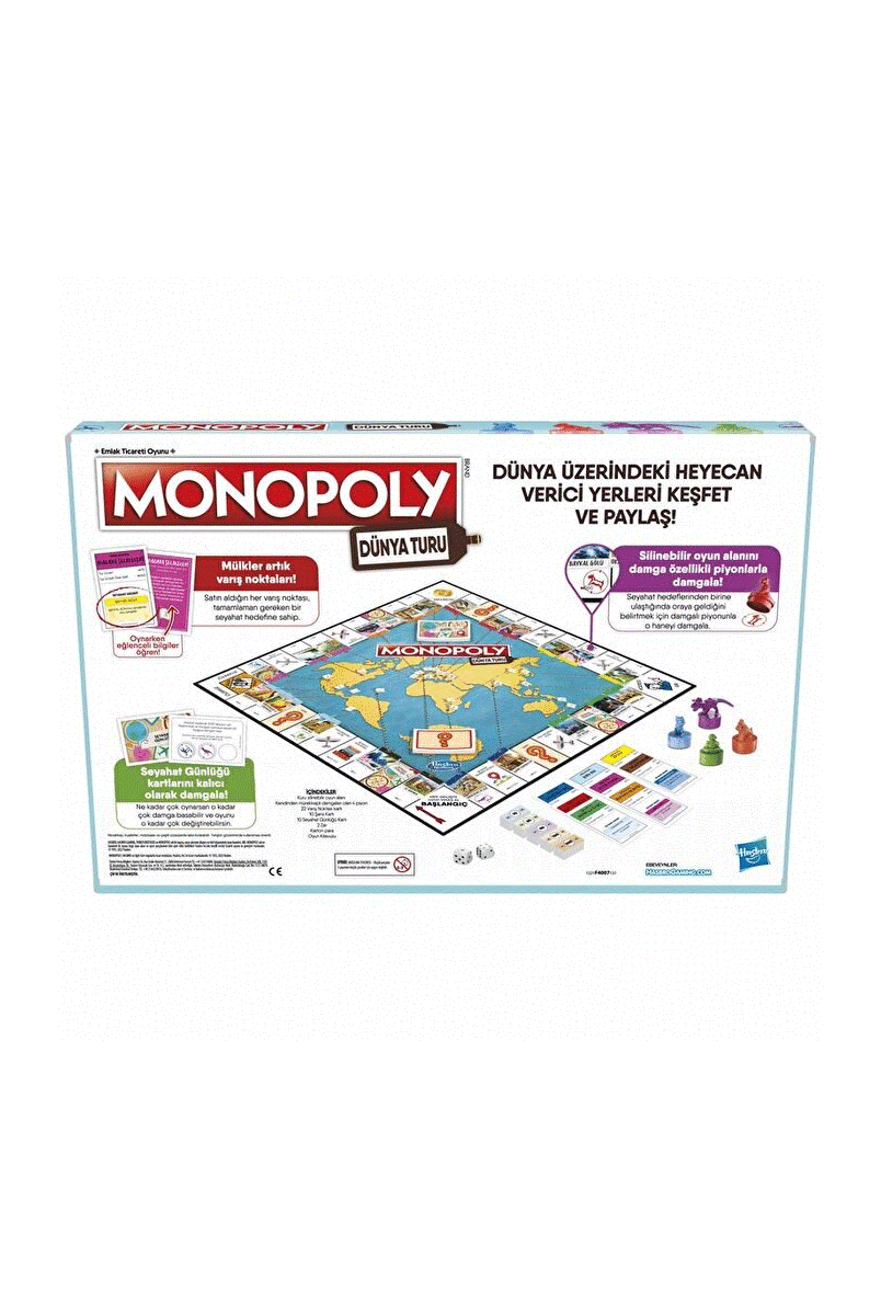 Monopoly Monopoly Dünya Turu Kutu Oyunları | Milagron 