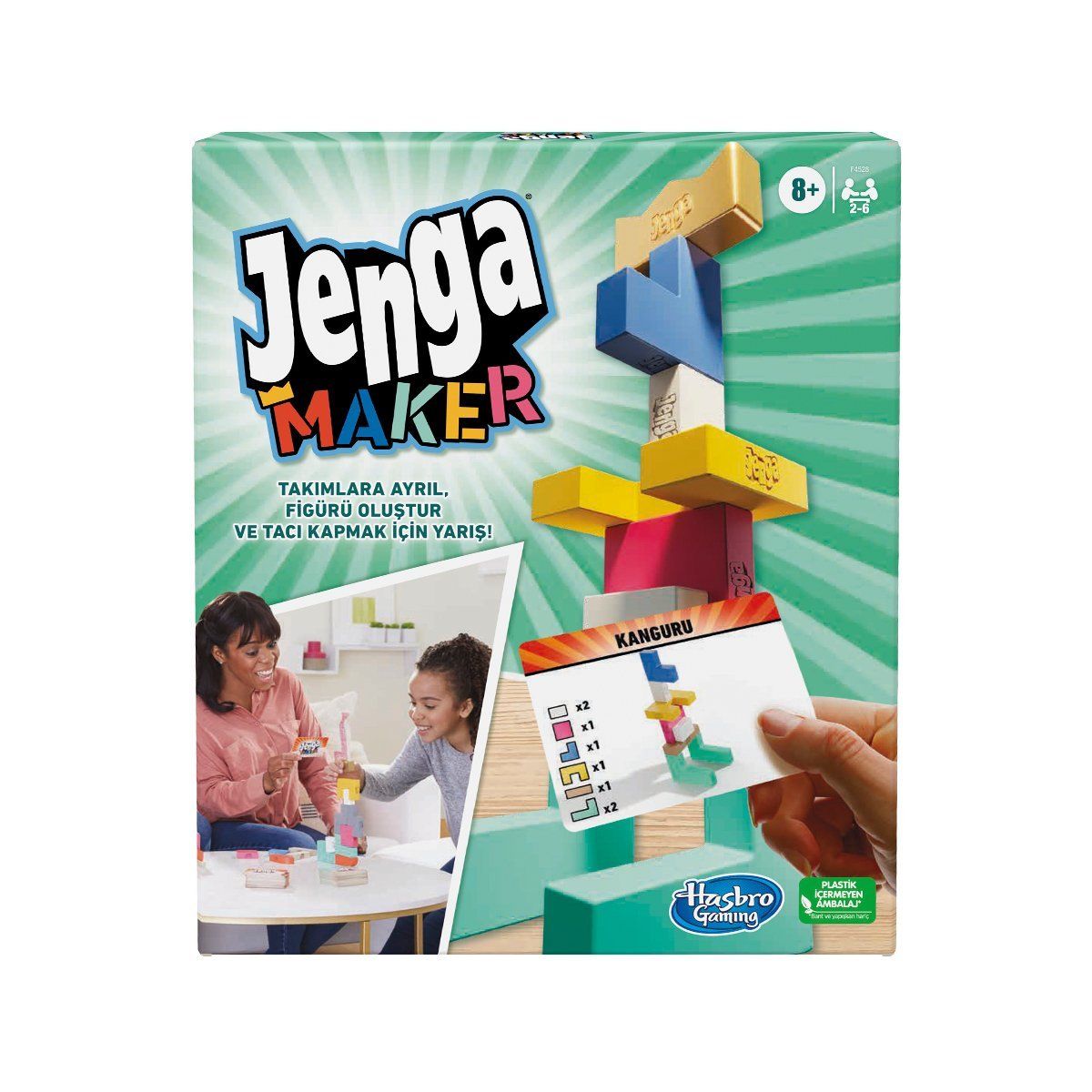 Jenga Jenga Maker +8 Yaş Kutu Oyunları | Milagron 