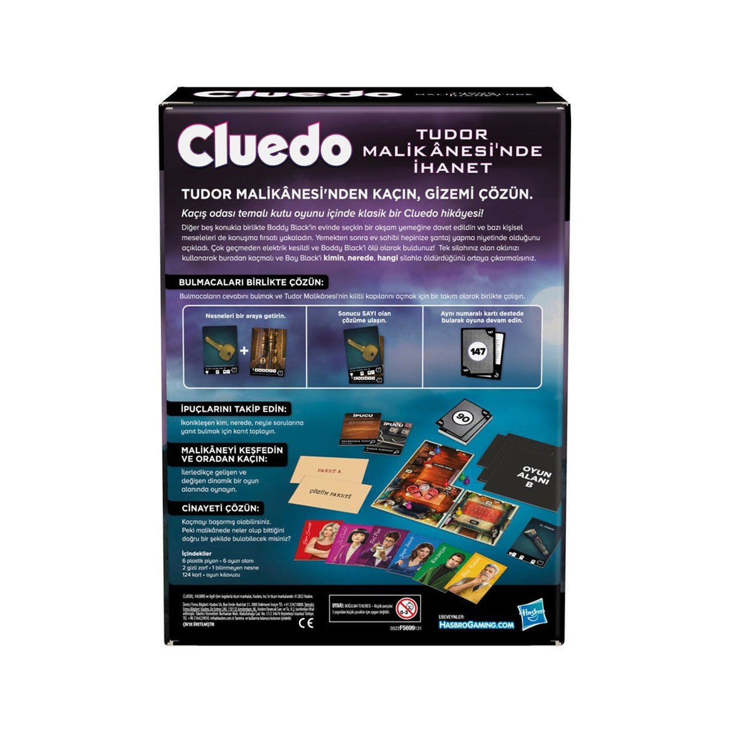 Cluedo Hasbro Gaming Cluedo Escape +10 Yaş Kutu Oyunları | Milagron 
