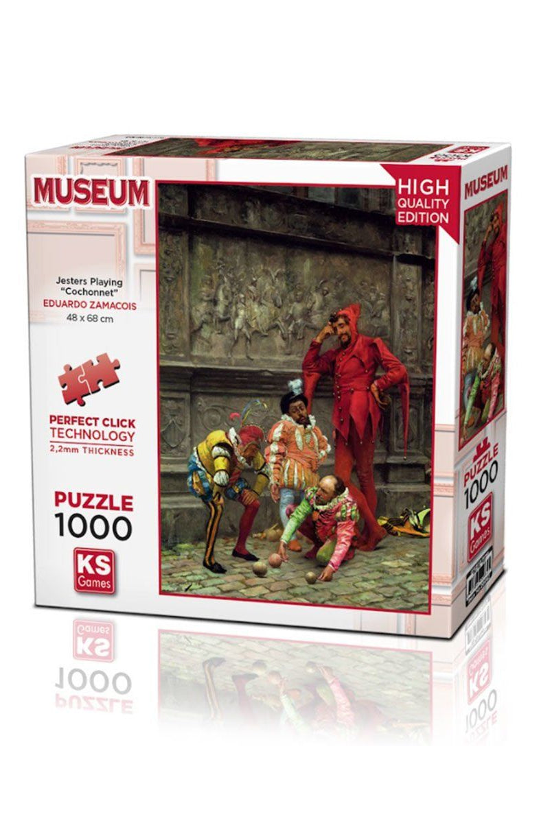 KS Puzzle Jesters Playing Cochonnet 1000 Parça Puzzle Puzzle | Milagron 