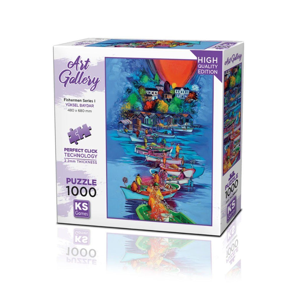 KS Puzzle Fishermen Series I 1000 Parça Puzzle Puzzle | Milagron 