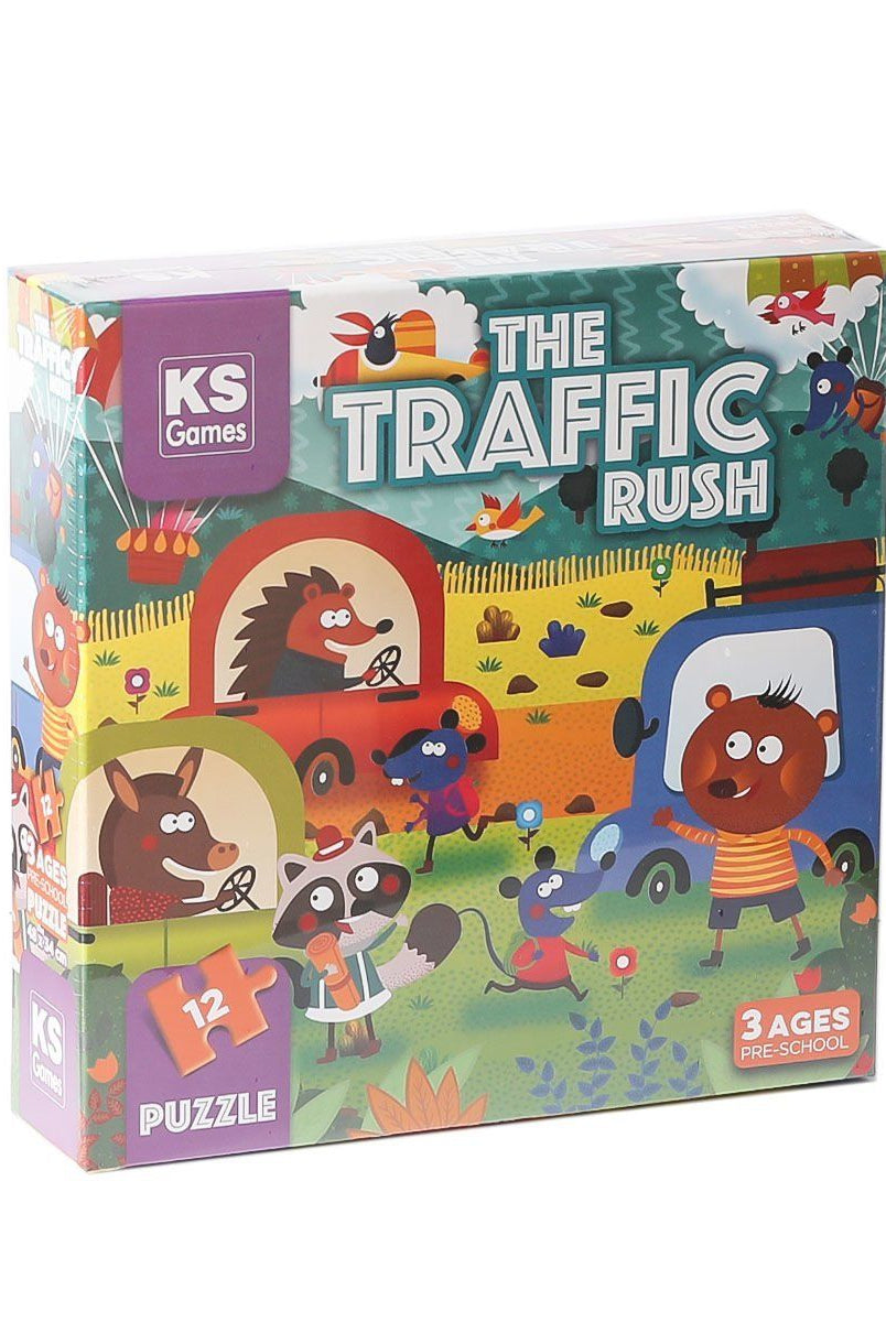 KS Puzzle The Traffic Rush Pre School Puzzle 12 Parça Puzzle | Milagron 