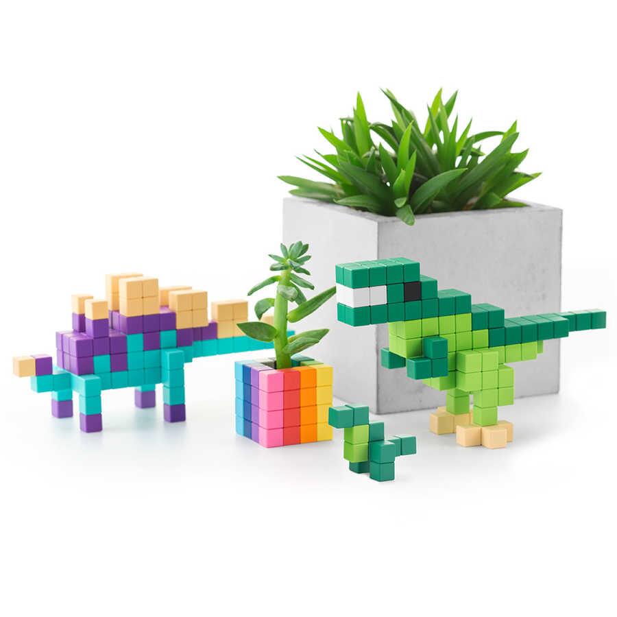Pixio Pixio Mini Dinos İnteraktif Mıknatıslı Manyetik Blok Oyuncak İnteraktif Oyuncak | Milagron 