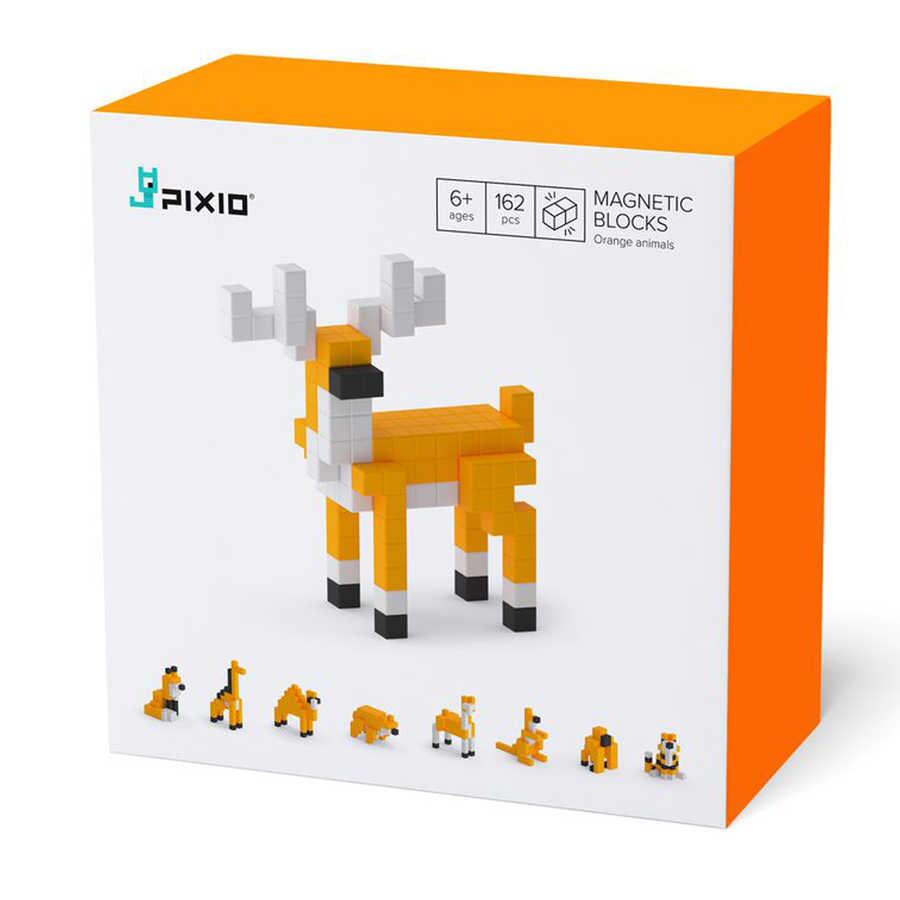 Pixio Pixio Orange Animals İnteraktif Mıknatıslı Manyetik Blok Oyuncak İnteraktif Oyuncak | Milagron 