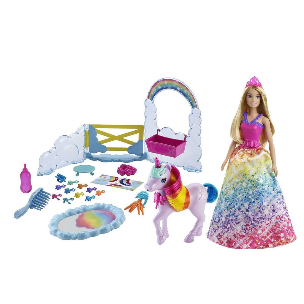 Barbie Barbie, Bebek Ve Tek Boynuzlu At, Dreamtopia Hayaller Ülkesi Biriktirilebilir Oyuncaklar ve Setleri | Milagron 