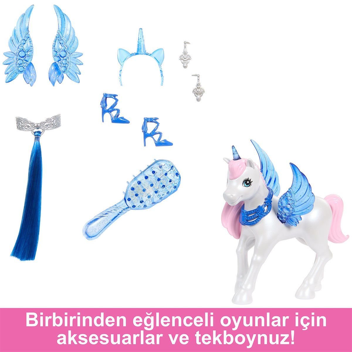 Barbie Barbie Mavi Saçlı Prenses Bebek Biriktirilebilir Oyuncaklar ve Setleri | Milagron 