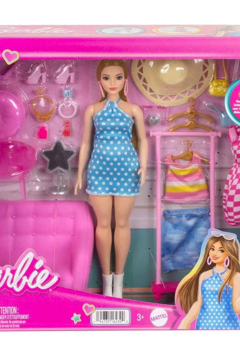 Barbie Barbie'nin Kıyafet Ve Aksesuar Askısı Oyun Seti Biriktirilebilir Oyuncaklar ve Setleri | Milagron 