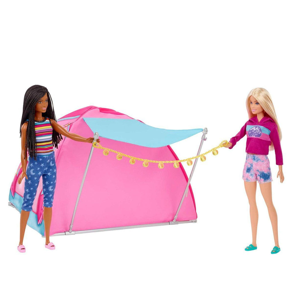 Barbie Barbie Malibu Ve Brooklyn Kampta Oyun Seti Biriktirilebilir Oyuncaklar ve Setleri | Milagron 