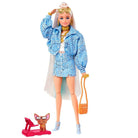 Barbie Barbie Extra Mavi Takımlı Bebek Biriktirilebilir Oyuncaklar ve Setleri | Milagron 