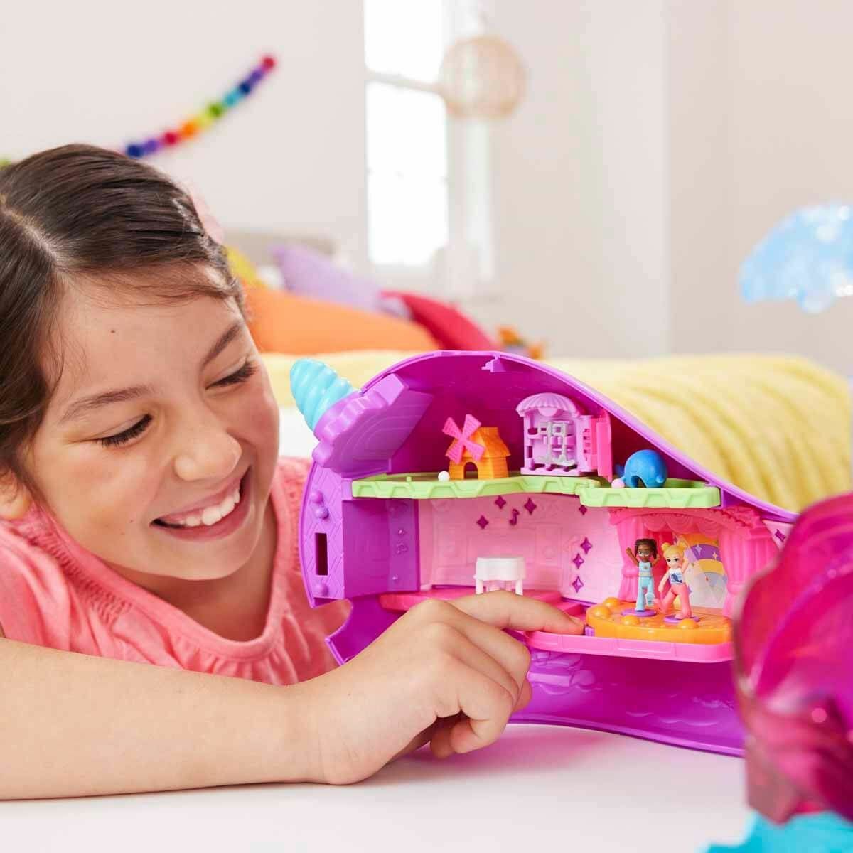 Poly Pocket ve Arkadaşları Polly Pocket Sparkle Cove Narval Oyuncak Bebek ve Oyun Setleri | Milagron 