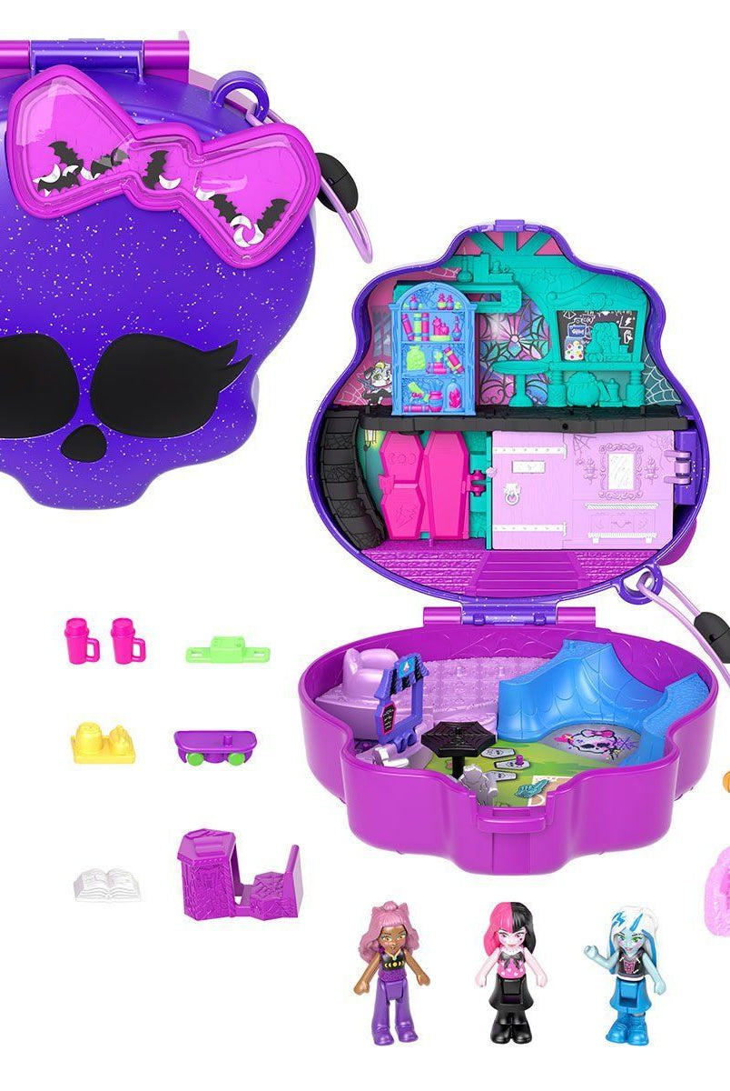 Barbie Polly Pocket Monster High Temalı Kompakt Oyun Seti Biriktirilebilir Oyuncaklar ve Setleri | Milagron 