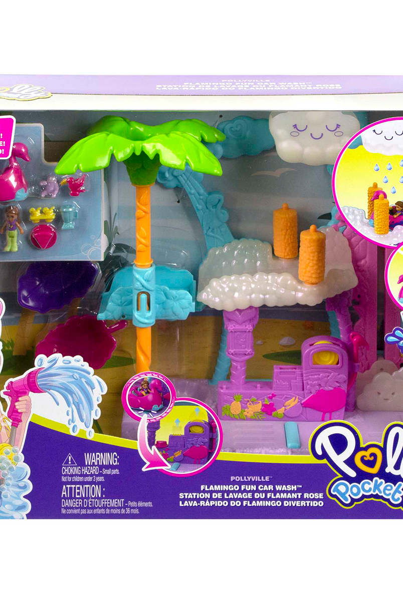 Mattel Polly Pocket Flamingo Araba Su Eğlencesi Seti Oyun Setleri | Milagron 