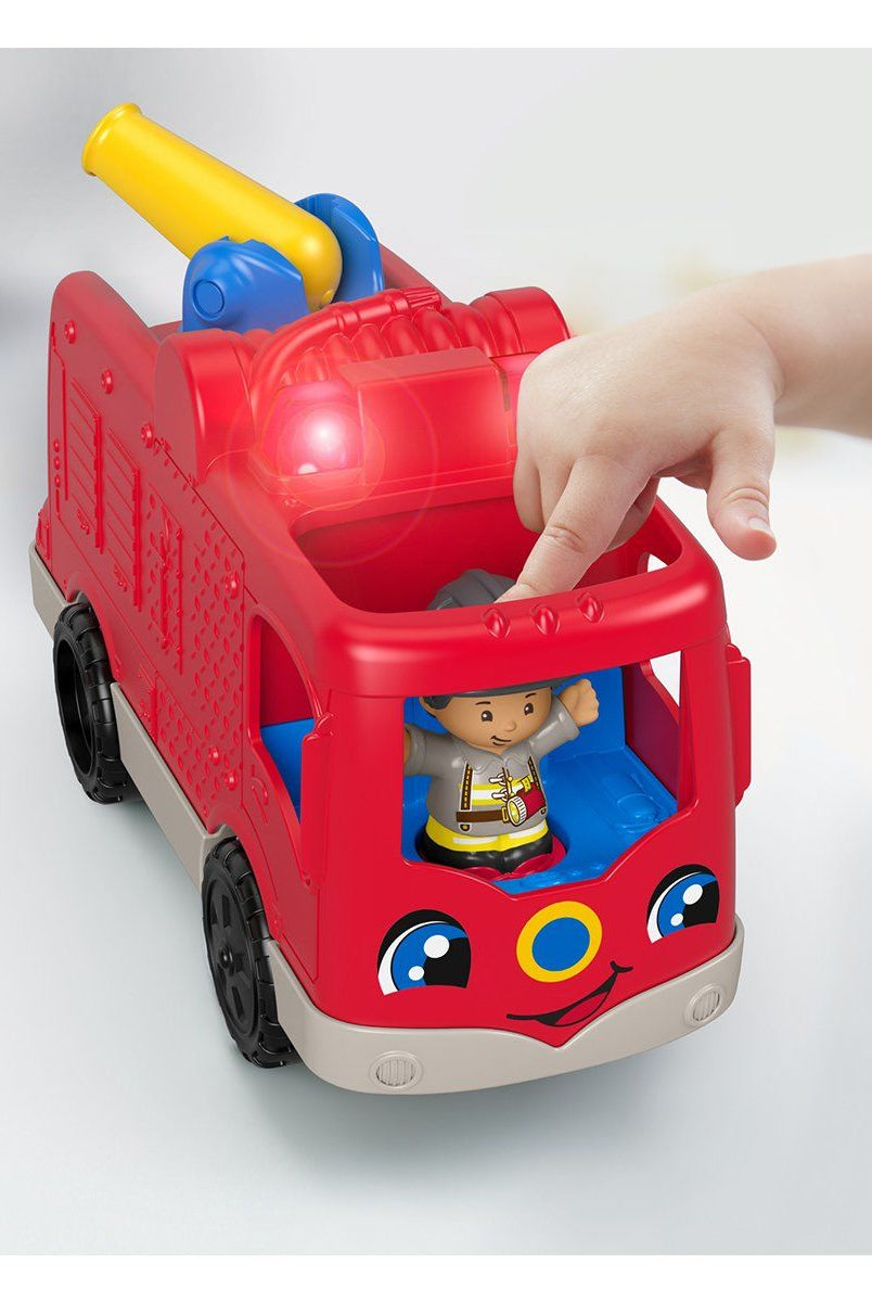 Fisher-Price Little People Yardımsever İtfaiye Aracı Bebek Oyuncakları | Milagron 