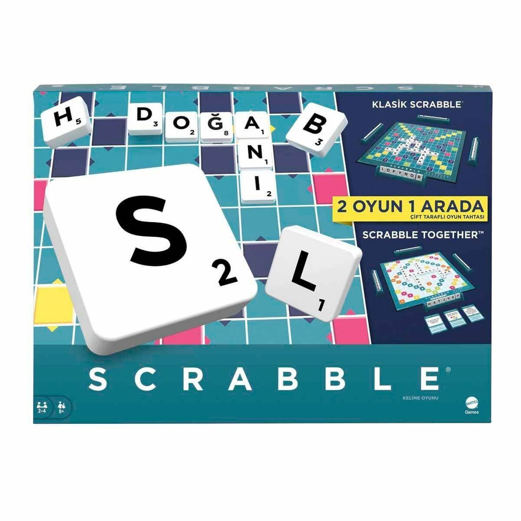 Scrabble Scrabble Orijinal İkisi Bir Arada Türkçe Kutu Oyunları | Milagron 