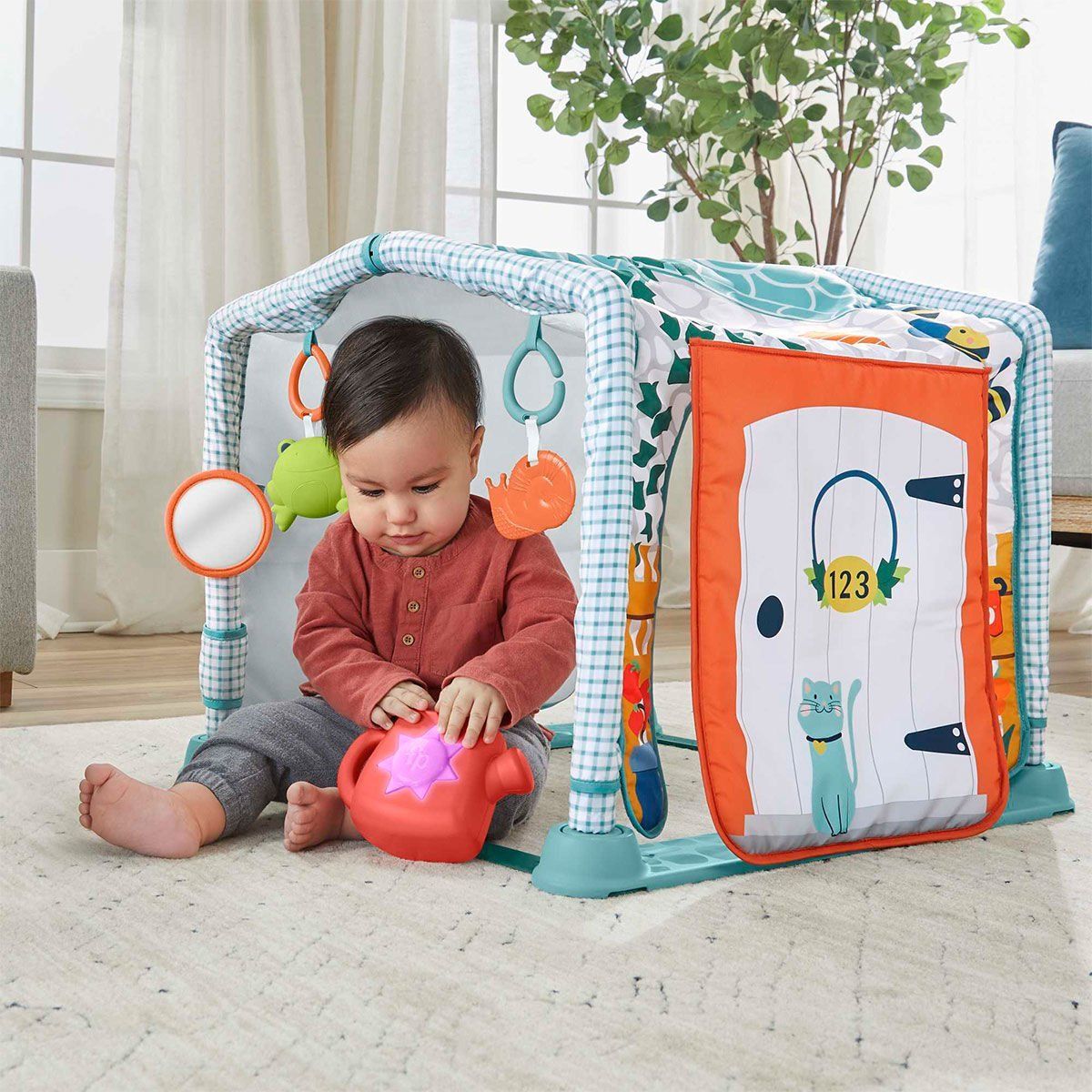 Fisher-Price 3Ü1 Arada Sevimli Kulübe Jimnastik Merkezi Bebek Oyuncakları | Milagron 