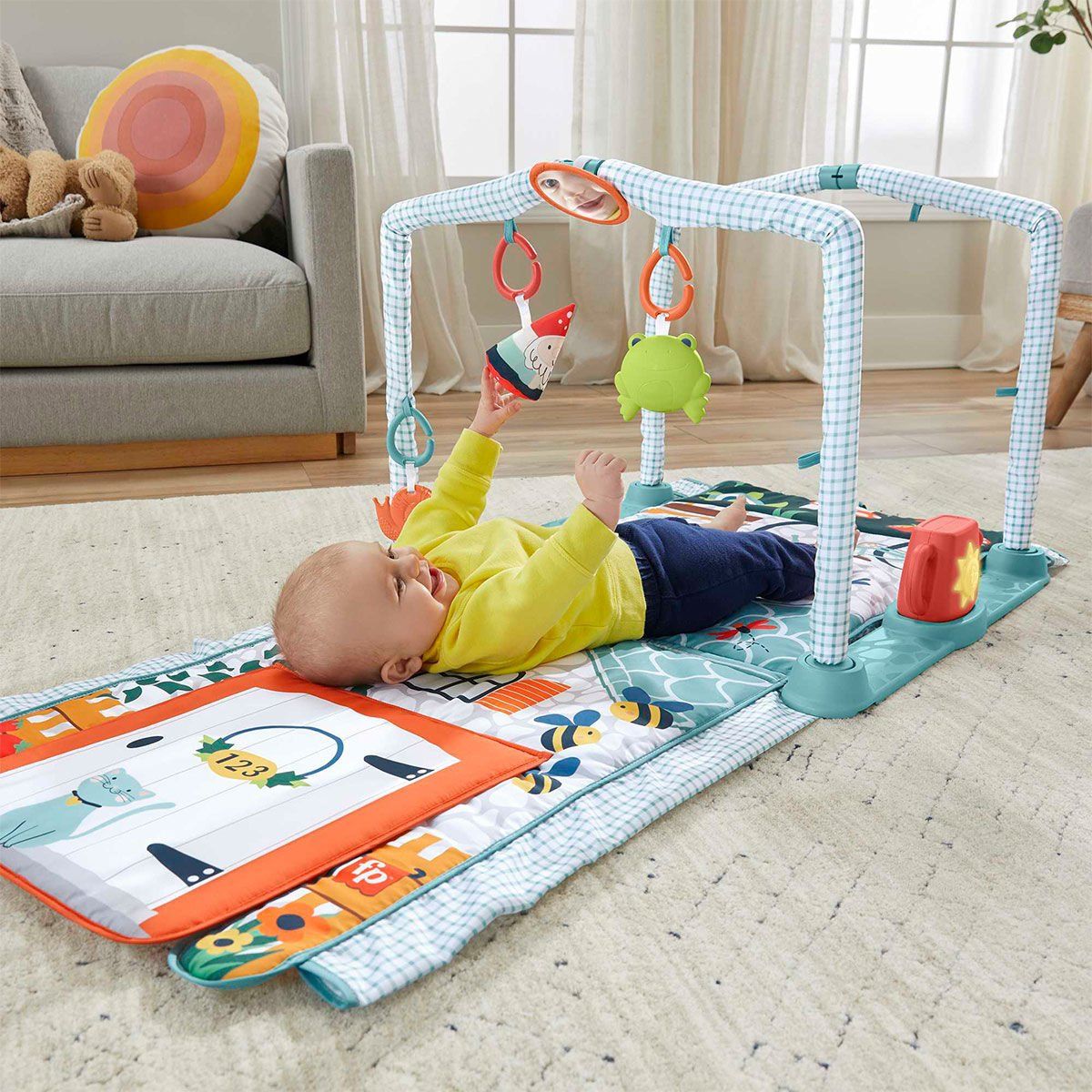 Fisher-Price 3Ü1 Arada Sevimli Kulübe Jimnastik Merkezi Bebek Oyuncakları | Milagron 