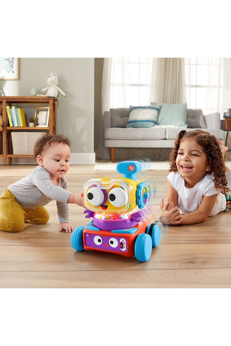 Fisher-Price 4'Ü1Arada Eğlenceli Robot, Türkçe İngilizce, +6 Ay Bebek Oyuncakları | Milagron 