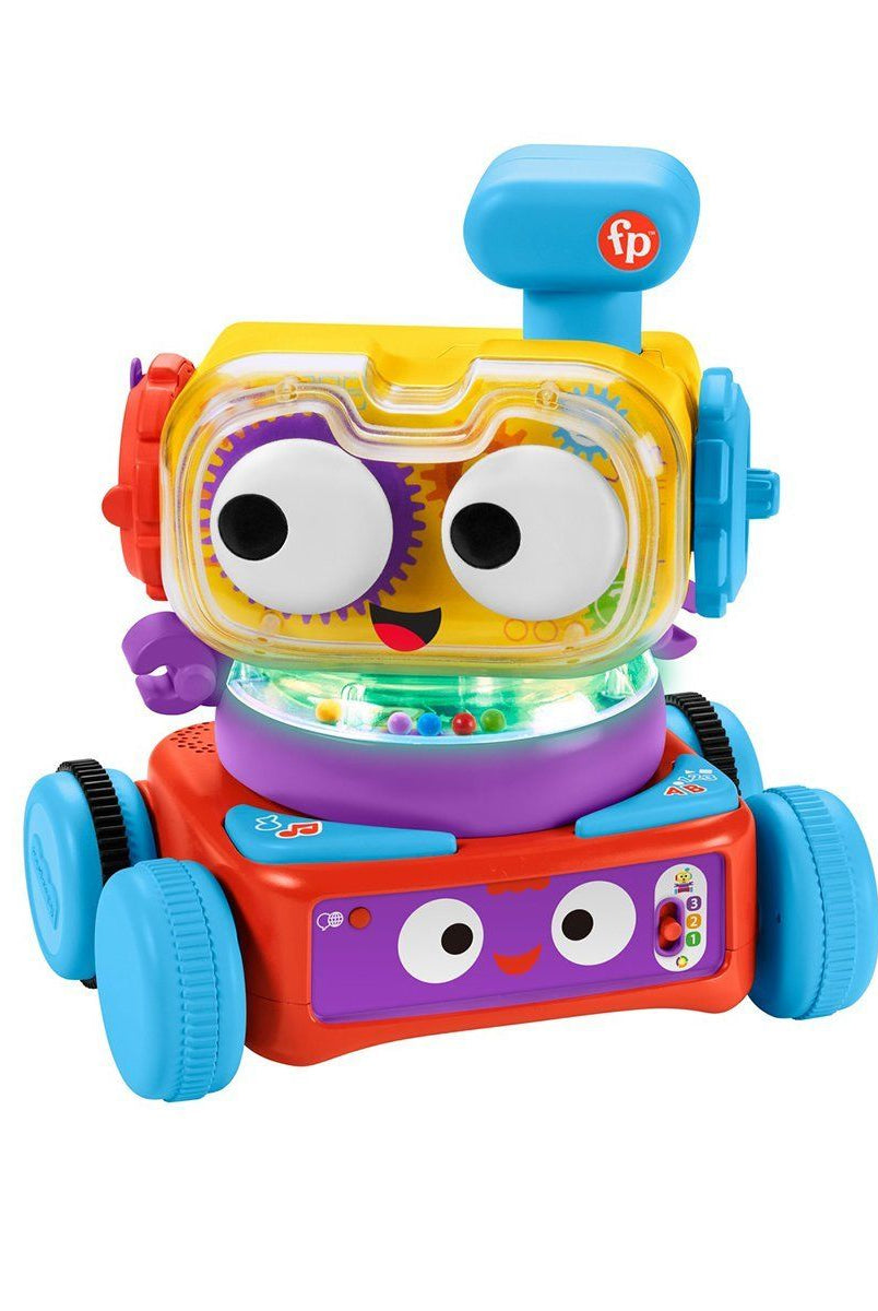 Fisher-Price 4'Ü1Arada Eğlenceli Robot, Türkçe İngilizce, +6 Ay Bebek Oyuncakları | Milagron 