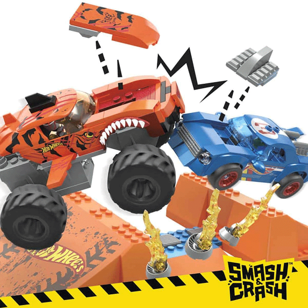 Hot Wheels Smash N Crash Tiger Shark Çarpışma Seti 245 Parça +5 Yaş Oyuncak Arabalar ve Setleri | Milagron 