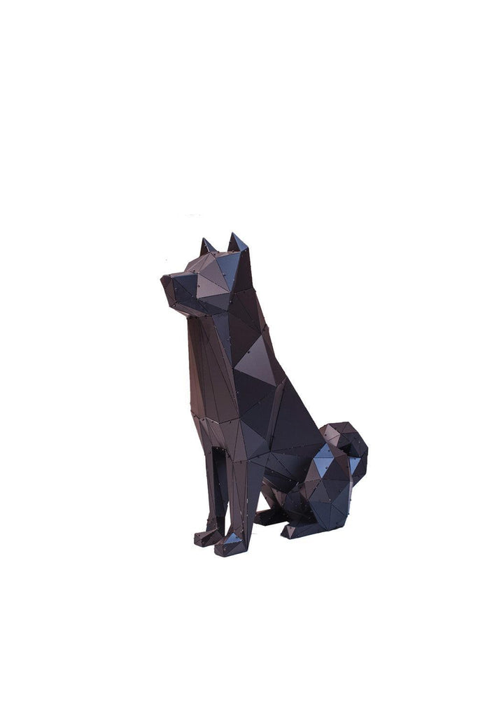 OTTOCKRAFT | Dekoratif Objeler | OTTOCKRAFT™ | AKİTA - 3D Geometrik Metal Köpek Figürü | Milagron 