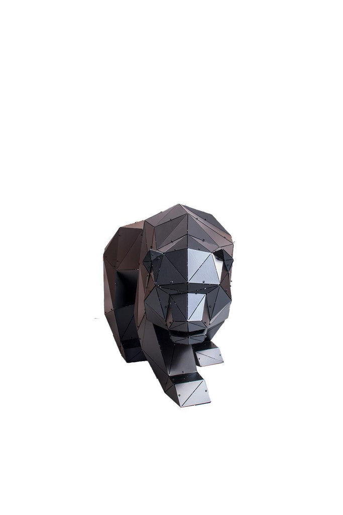 OTTOCKRAFT | Dekoratif Objeler | OTTOCKRAFT™ | BOZ XL - 3D Geometrik Metal Ayı Figürü | Milagron 