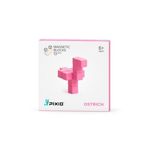Pixio Pixio Pink Ostrich İnteraktif Mıknatıslı Manyetik Blok Oyuncak İnteraktif Oyuncak | Milagron 
