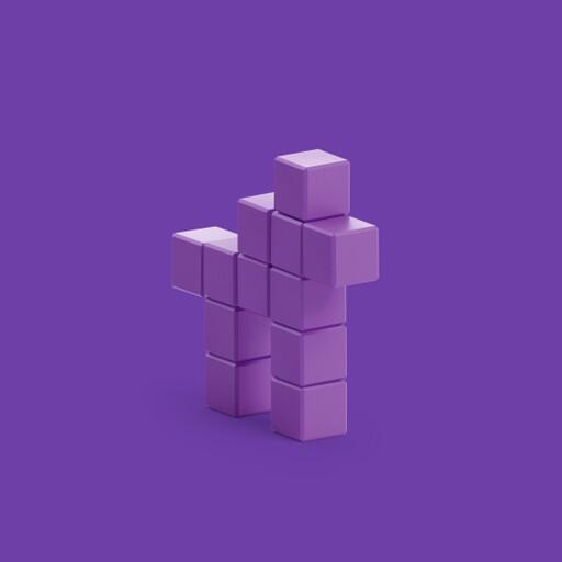 Pixio Pixio Violet Horse İnteraktif Mıknatıslı Manyetik Blok Oyuncak İnteraktif Oyuncak | Milagron 