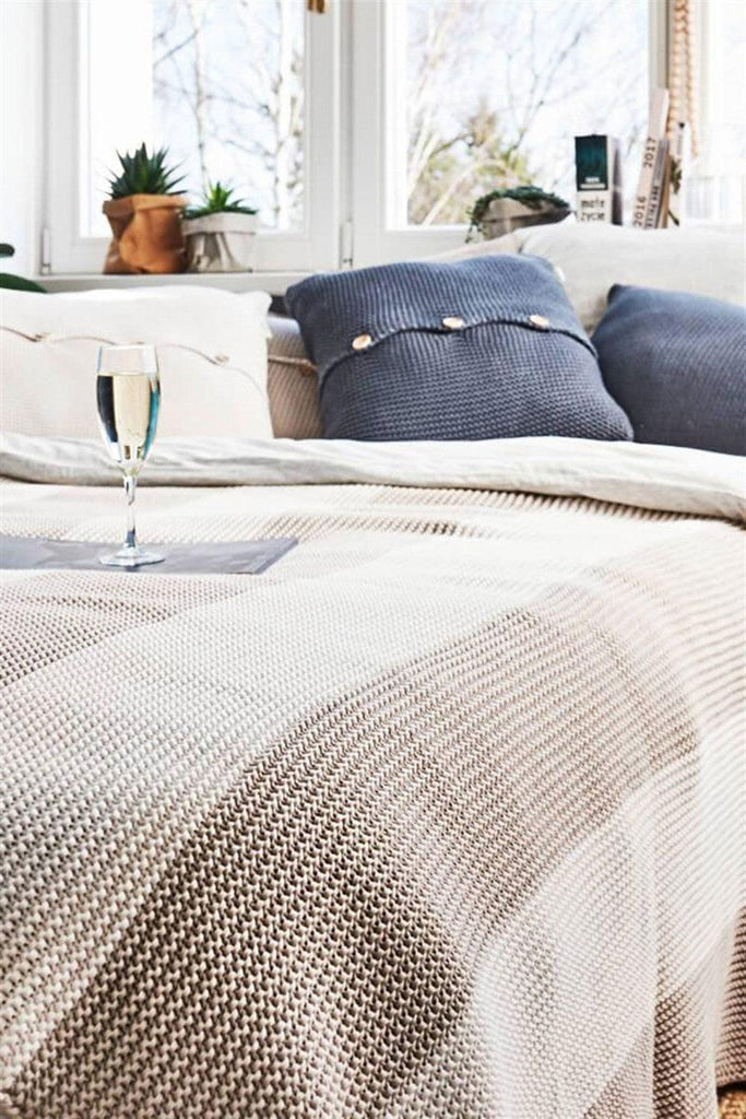 Moyha | Ev Tekstili | Sense Kırık Beyaz Yatak Örtüsü (130 x 240) | Milagron 