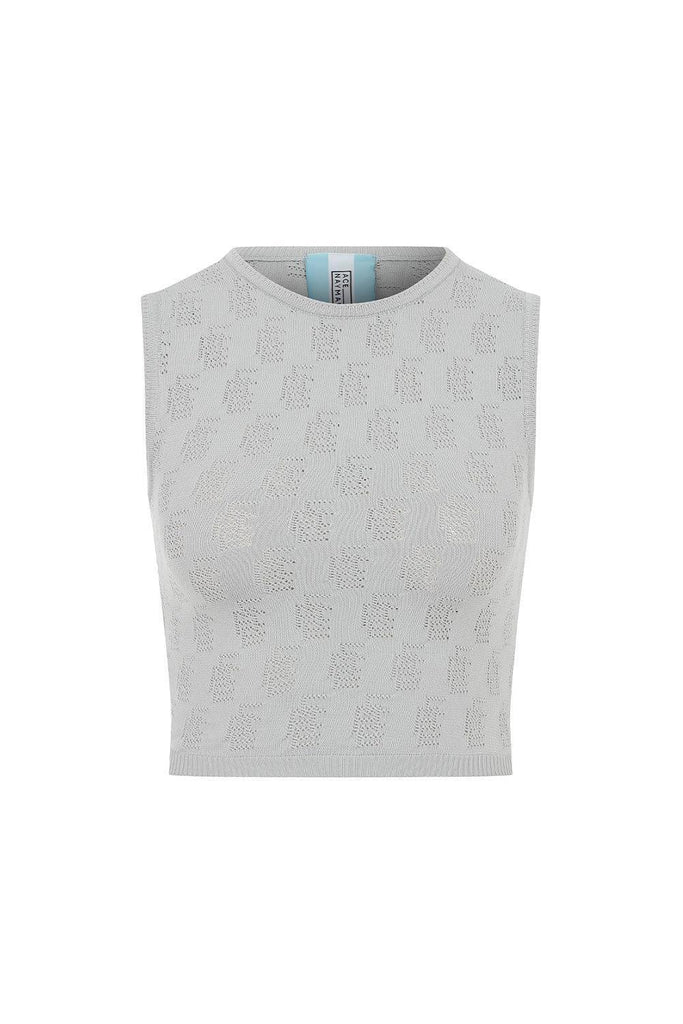 Ace Nayman | Valerie Monogram Knitted Top | Milagron